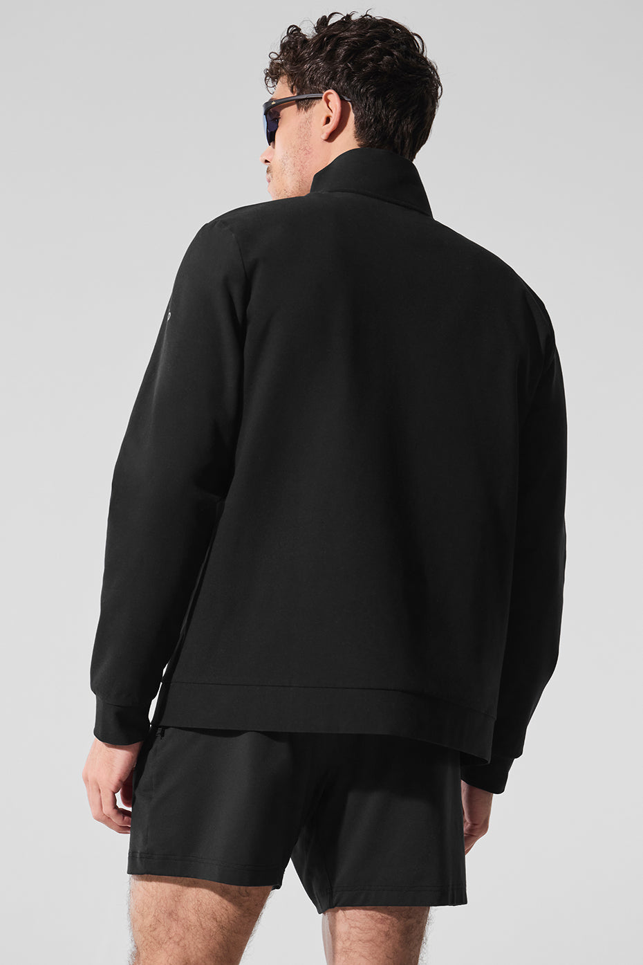 Conquer Max Mock Neck Full Zip — Noir